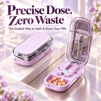 Portable Pill Cutter & Splitter Box for Precise Doses 💊