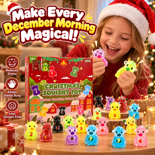 🎄 24-Day Christmas Advent Calendar Squishy Toys Box