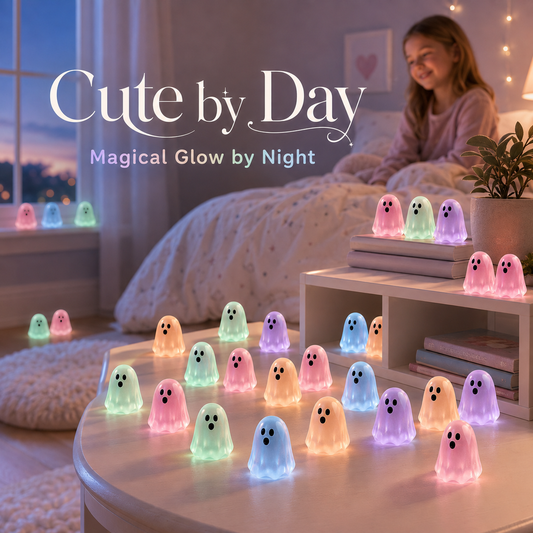 👻 Glow-in-the-Dark Mini Ghosts | Cute DIY Halloween Resin Figurines