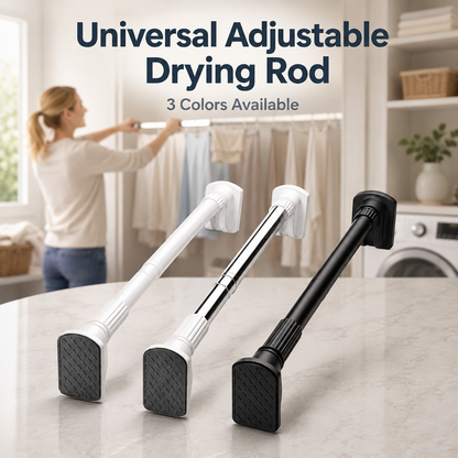 🔥 Heavy-Duty No-Drill Tension Drying Rod