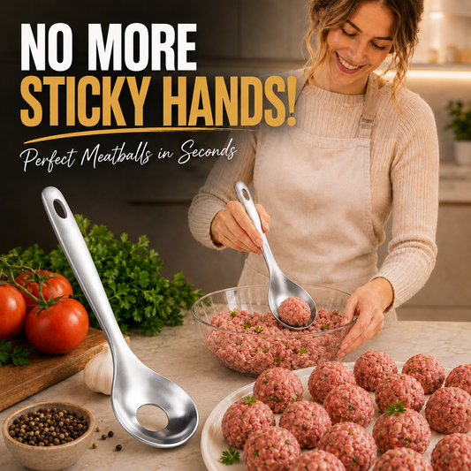✨Goodbye Sticky Hands! Stainless Steel Meatball Spoon