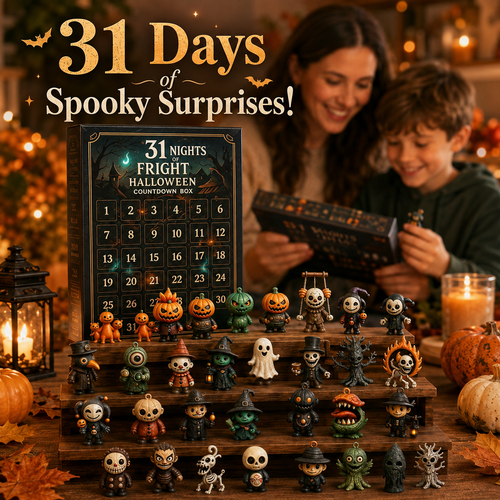 31 Nights of Fright Halloween Countdown Advent Calendar Box 🕷️✨