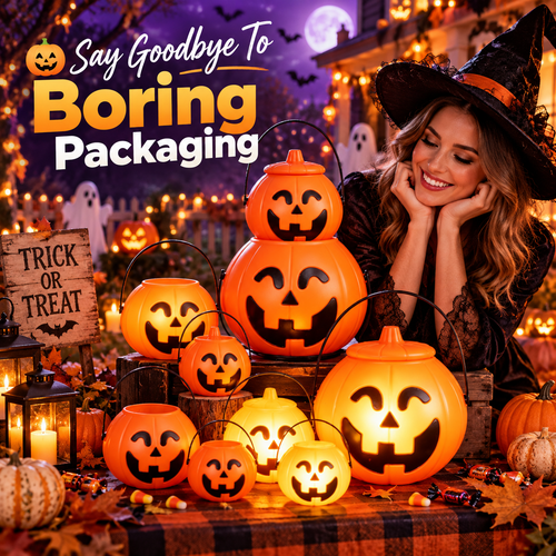 Halloween Pumpkin Toy & Gift Bucket | Festive Surprise Container 🎃