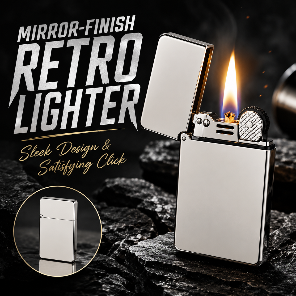 Ultra-Slim Vintage Kerosene Lighter