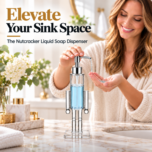 ✨ Luxury Nutcracker Liquid Soap & Lotion Dispenser 👑