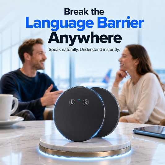 🌐 Smart AI Voice Translator - Instant Real-Time Multilingual Translation Device