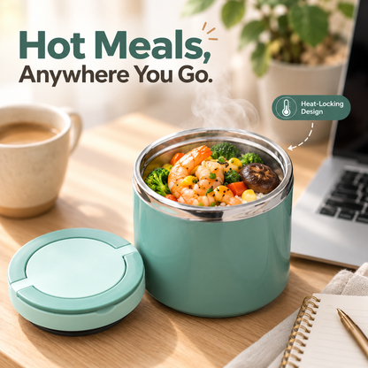 🍱 Portable Insulated Stainless Steel Lunch Box