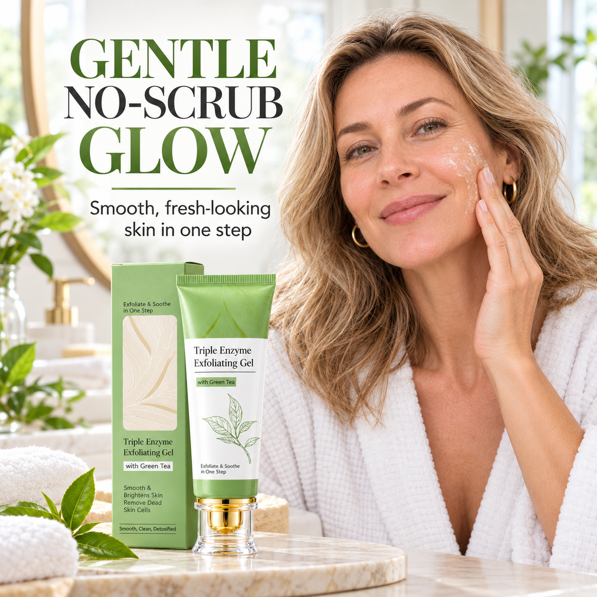 🍃 Green Tea Gentle Exfoliating Face Gel for Smooth & Radiant Skin