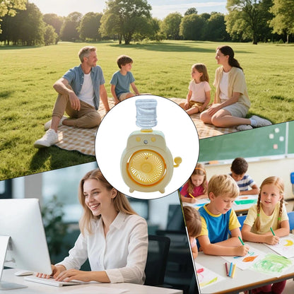 Portable Desk Misting Fan & Mini Humidifier