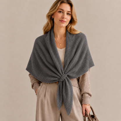 ❄️ Chic Solid Color Triangular Cape Scarf – Versatile Winter Essential