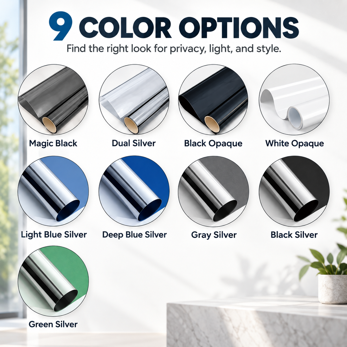 🌡️ Ultimate Summer Heat Rejection & Privacy Window Film