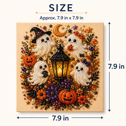🎃 Spooky & Cute Ghost Diamond Painting Kit