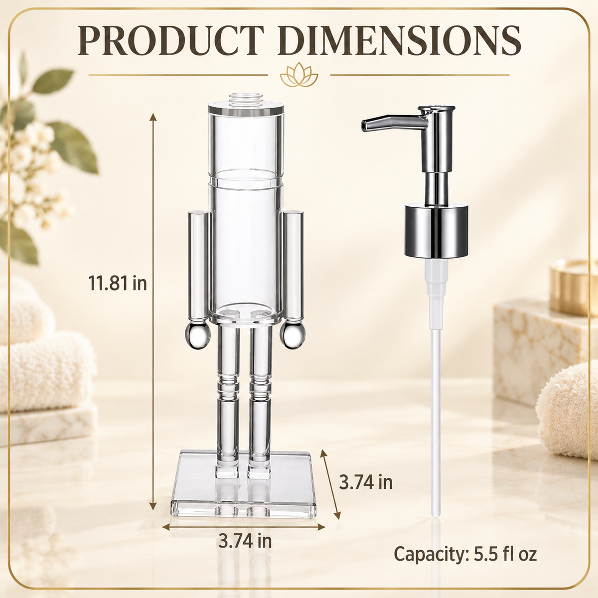 ✨ Luxury Nutcracker Liquid Soap & Lotion Dispenser 👑