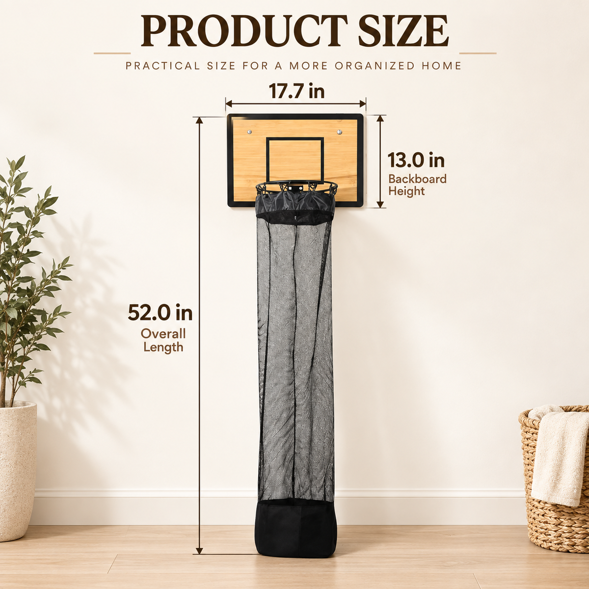 🏀 Slam Dunk Laundry Hamper: Turn Messy Rooms Into Fun!