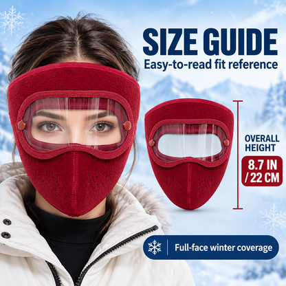 Windproof Fleece Full Face Shield & Anti-Fog Riding Mask