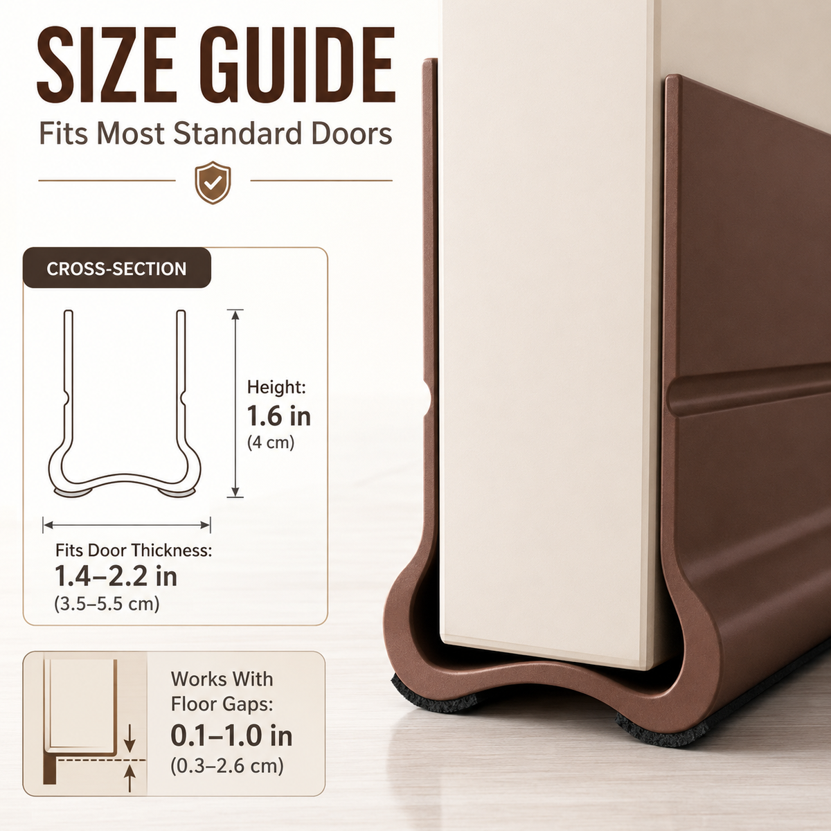 🛡️ Self-Adhesive Door Bottom Seal - Soundproof & Anti-Bug Draft Blocker