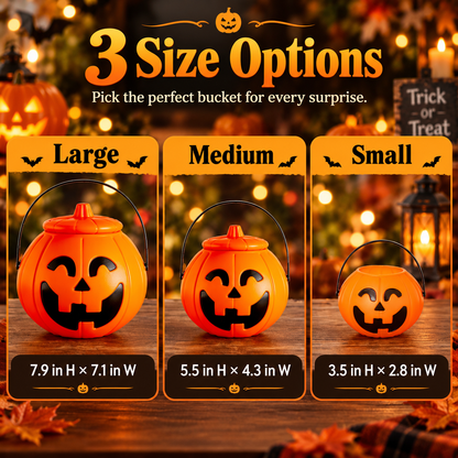 Halloween Pumpkin Toy & Gift Bucket | Festive Surprise Container 🎃