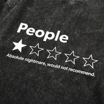 ⭐ "People: One Star" Funny Graphic T-Shirt