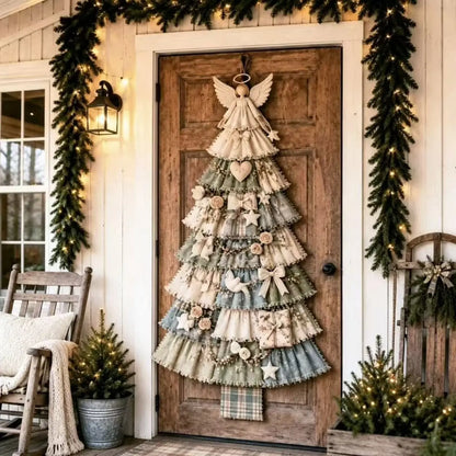 Handmade Fabric Christmas Tree Door Hanging Decor 🎄