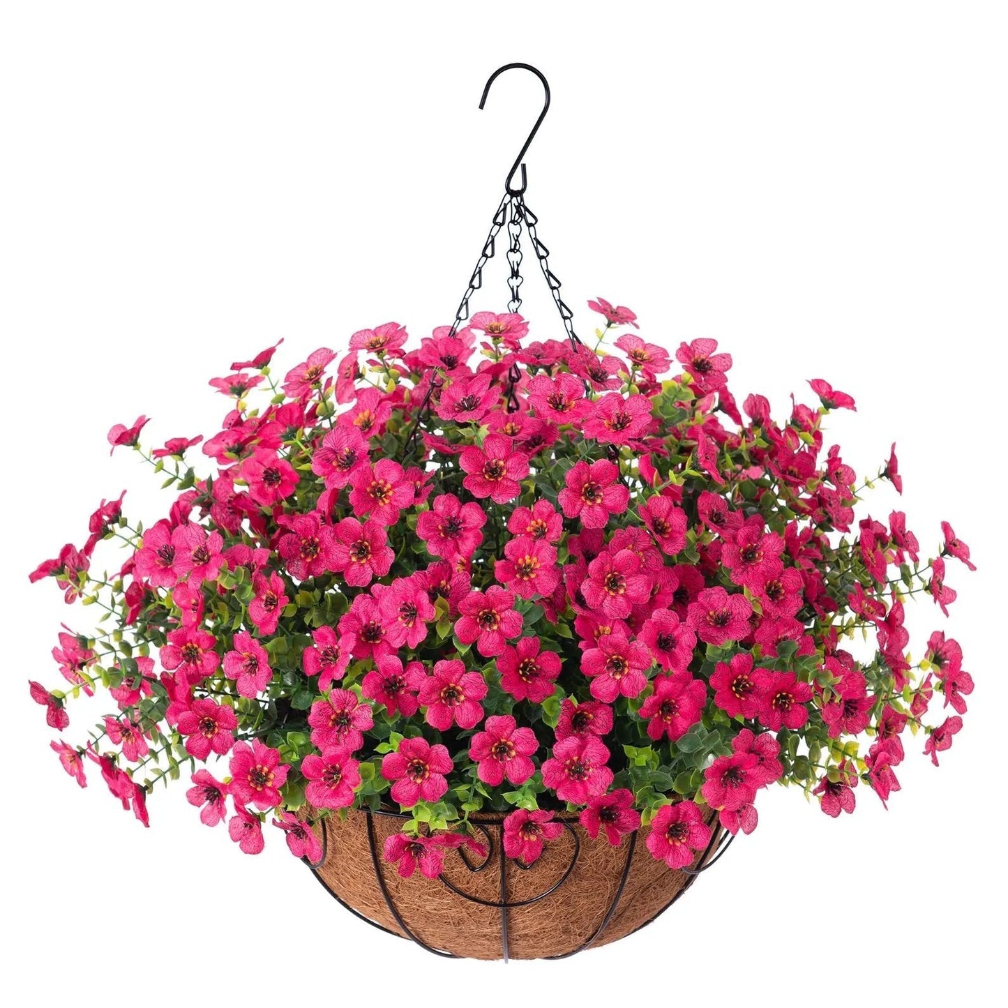 🔥Artificial Hanging Flower Basket🌸No Watering, No Wilting💧Everlasting Beauty for Your Home