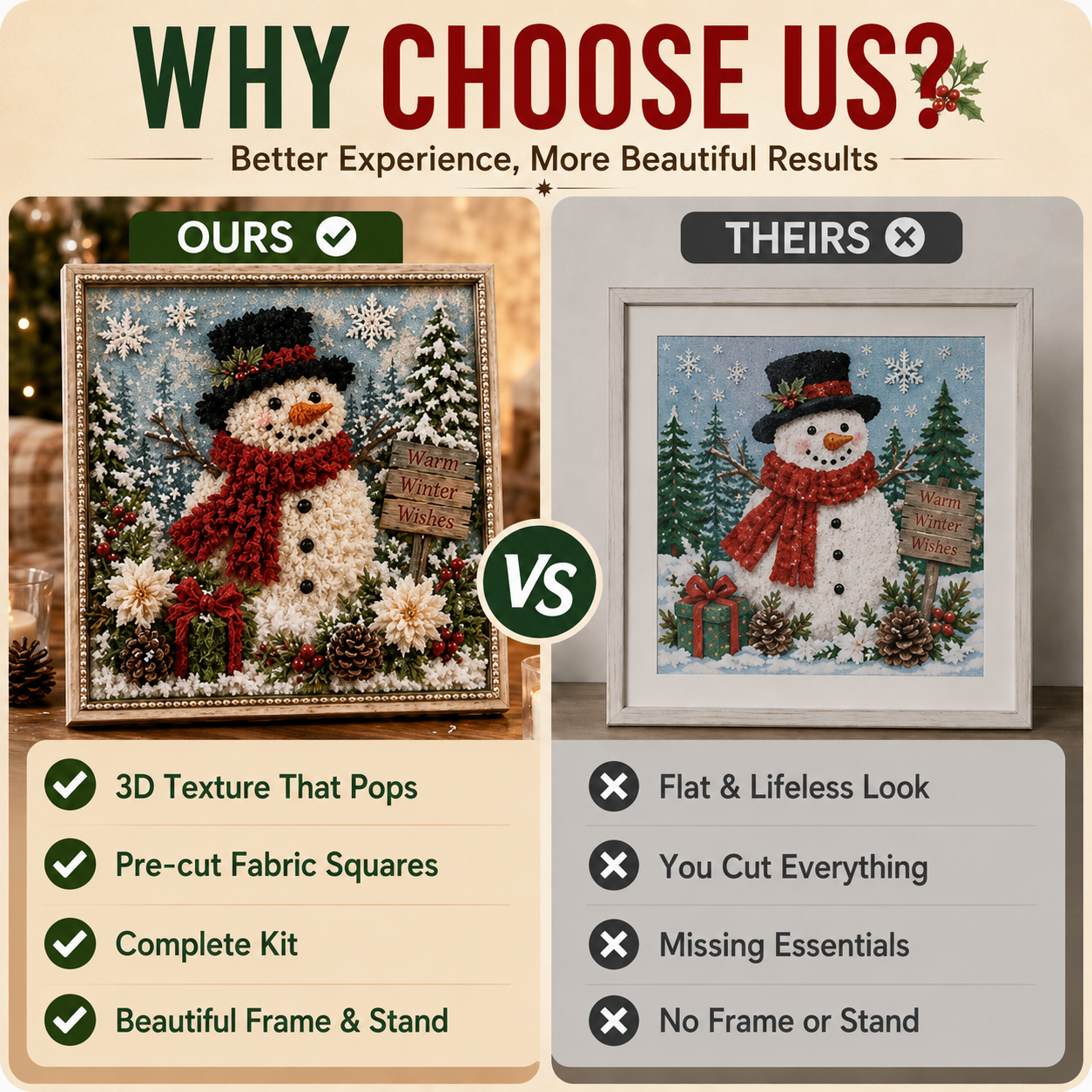 ✨ DIY 3D Christmas Fabric Poke Art | The Ultimate Holiday Gift & Décor