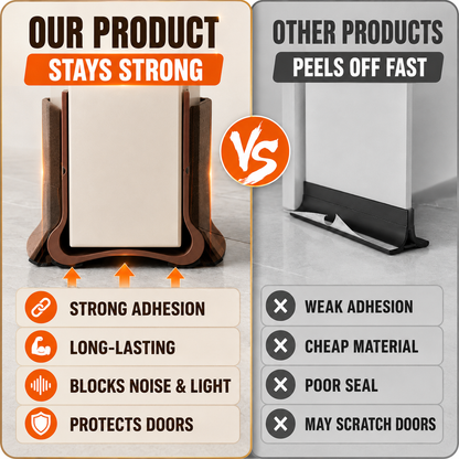 🛡️ Self-Adhesive Door Bottom Seal - Soundproof & Anti-Bug Draft Blocker