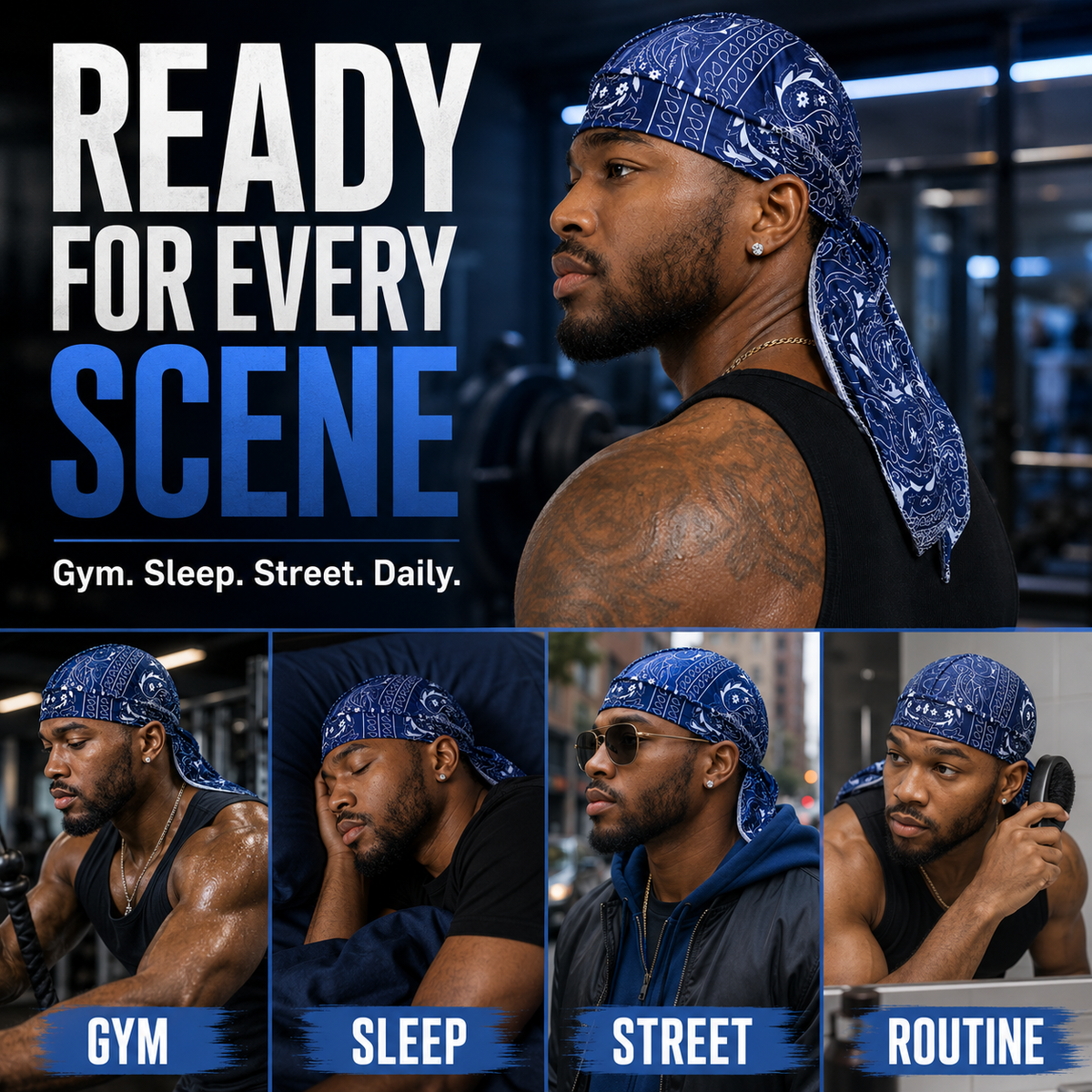 Paisley Cooling Headscarf Cap
