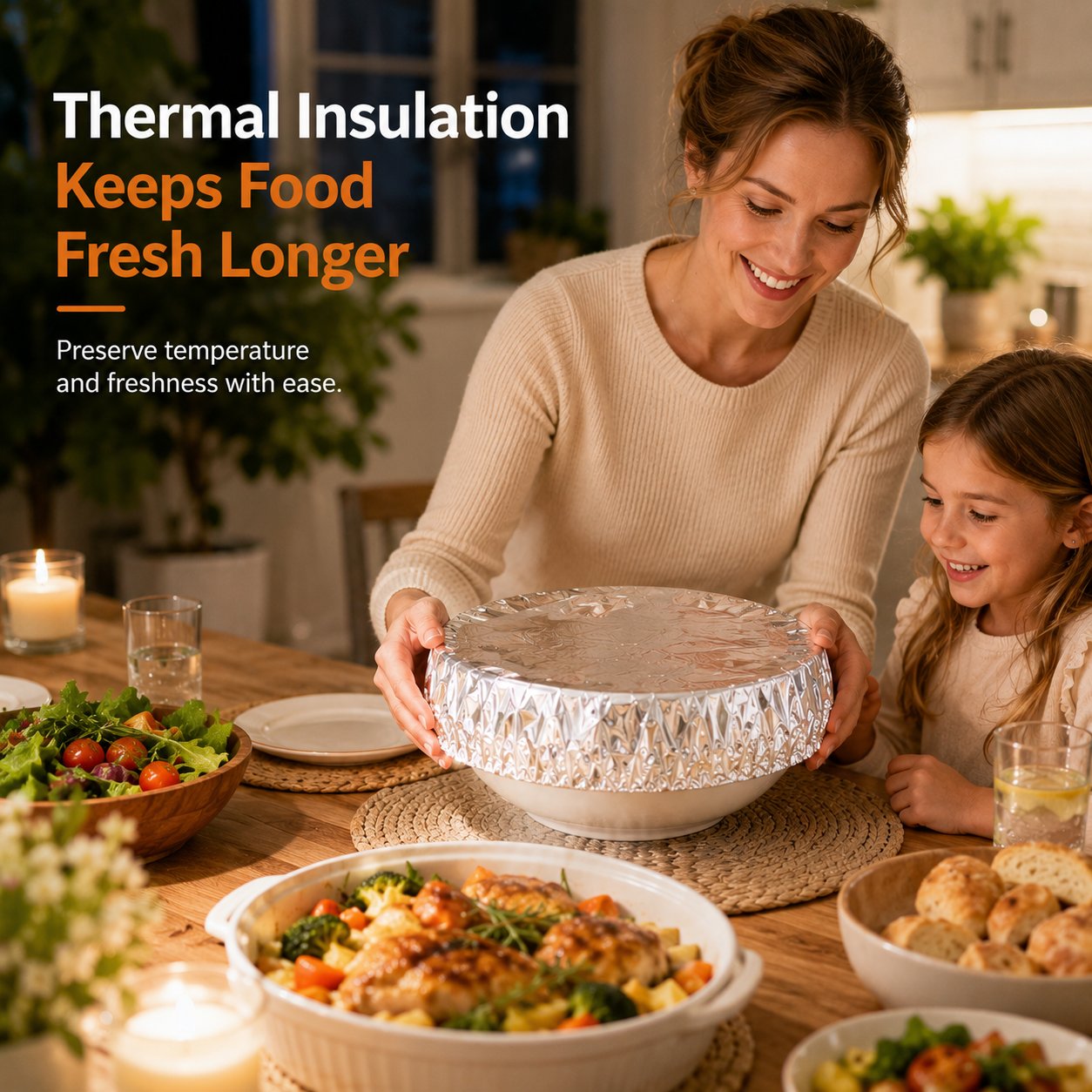 🏠 Reusable Aluminum Foil Insulation Cover – Keep Heat In ❄️