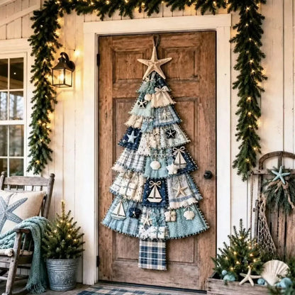 Handmade Fabric Christmas Tree Door Hanging Decor 🎄