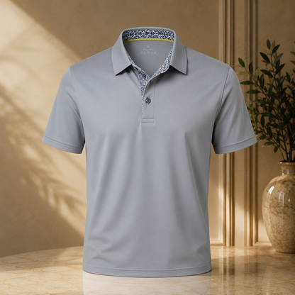 👔 Men's Premium Contrast Collar Polo