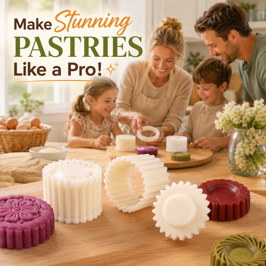 Pro Detachable Hand-Press Mooncake & Pastry Mold Set 🥮✨