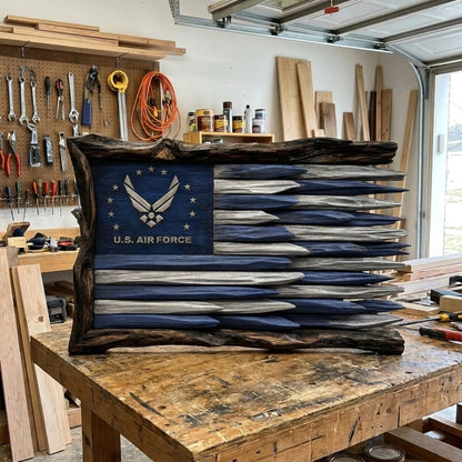 🎖️ Handcrafted Rustic Military Flags