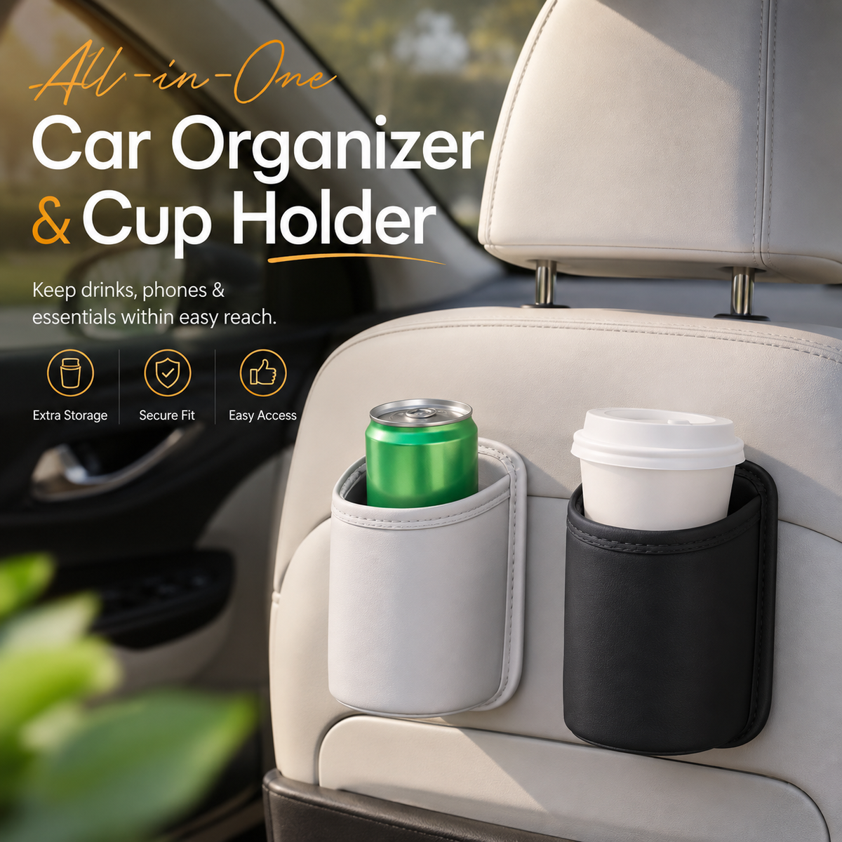 Universal Car Door & Seat Organizer Cup Holder 🚗✨