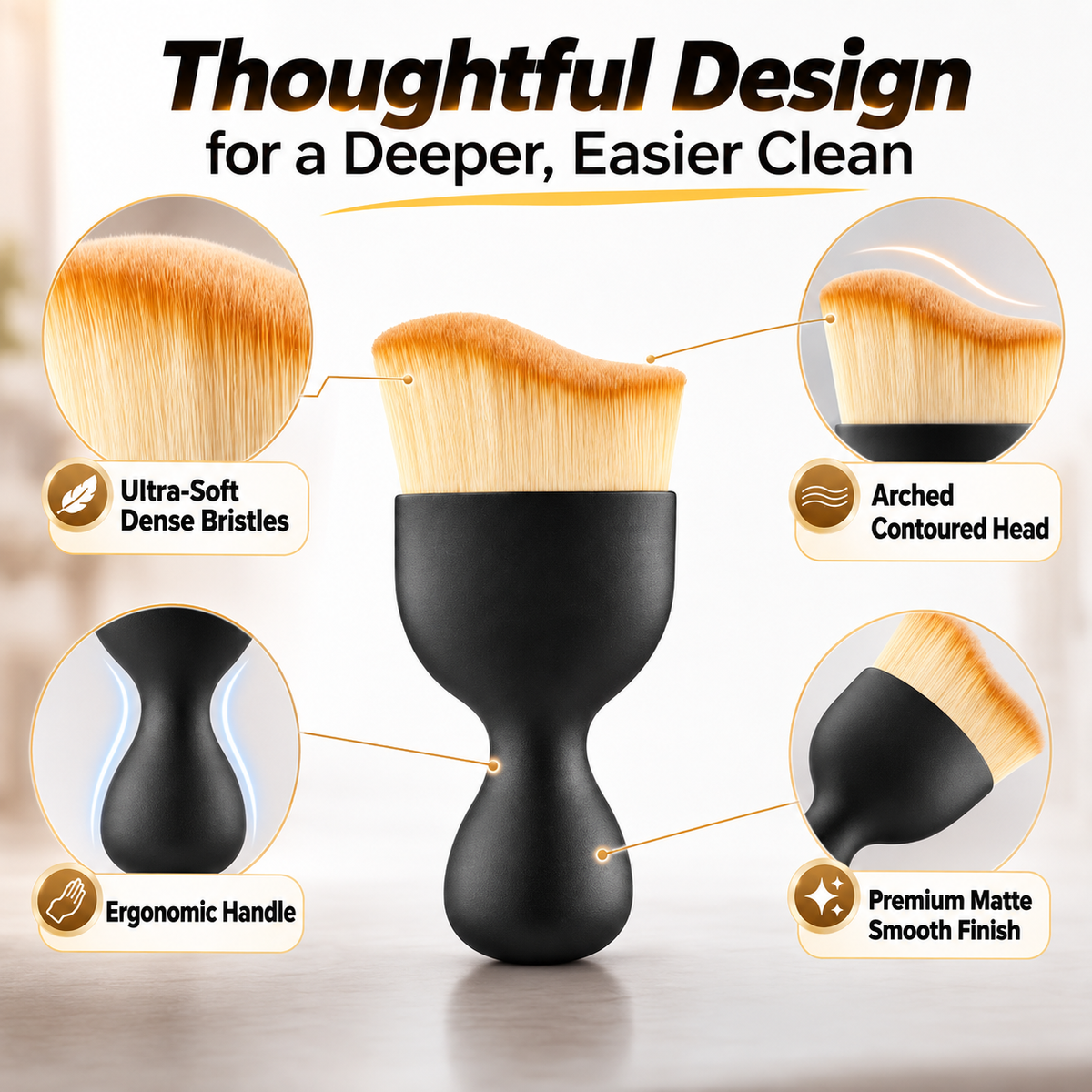 🚗 Ultimate Ultra-Soft Car Interior Dust Cleaning Brush