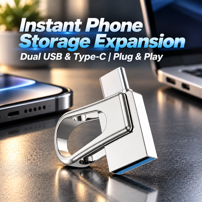 ⚡ 2-in-1 Universal High-Speed USB & Type-C Flash Drive