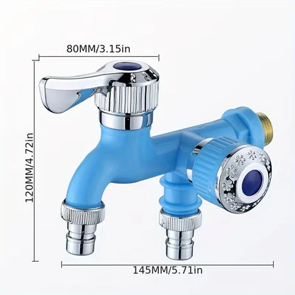 Dual Outlet Faucet with Independent Controls | 4 Colors