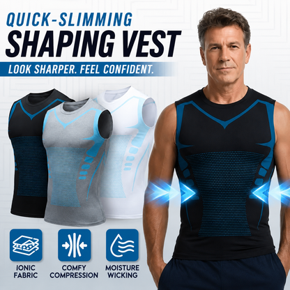 🔥 InstaShape Men's Body Shaper Shirt