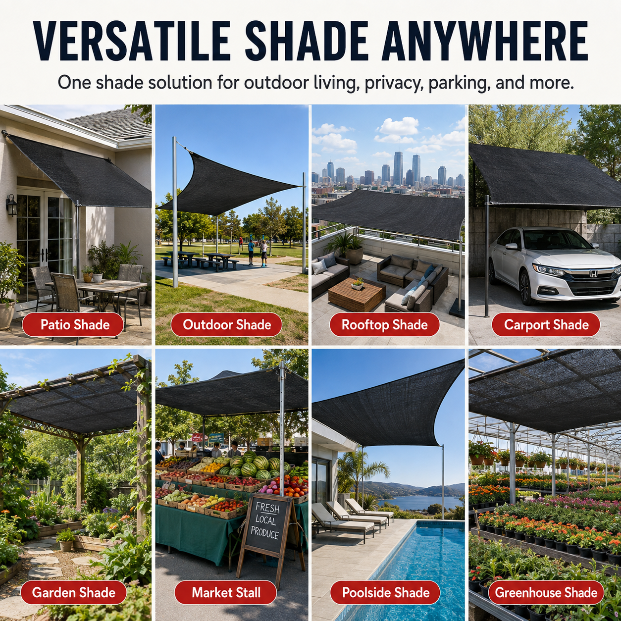 ☀️ 90% UV Block Heavy-Duty Sun Shade Net