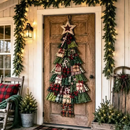 Handmade Fabric Christmas Tree Door Hanging Decor 🎄