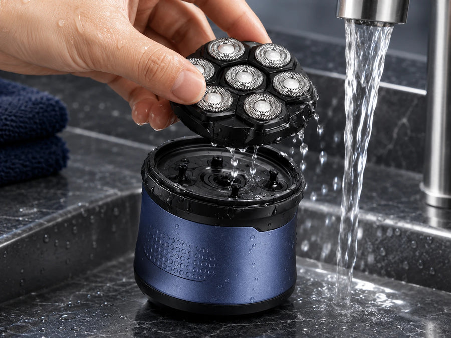 Detach the shaving head in seconds for easier cleanup.