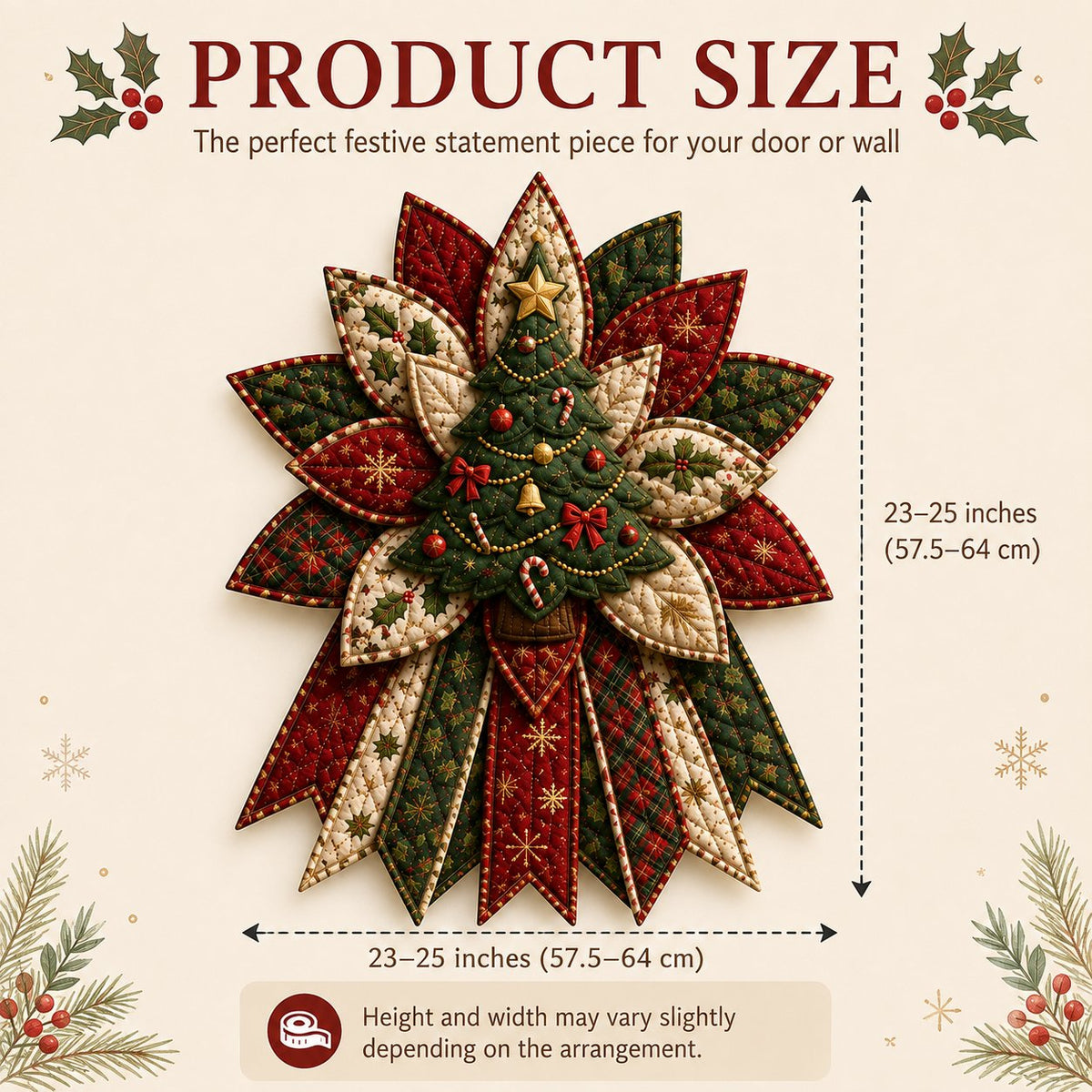 ✂️ Beginner Friendly Christmas Door Hanging Quilt Kit | Easy Holiday DIY Sewing Craft 🌟