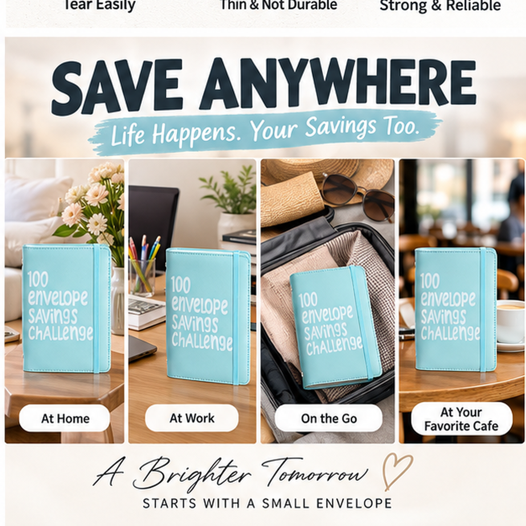 🔥💸100 Envelope Saving Challenged Book