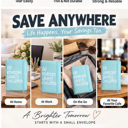 🔥💸100 Envelope Saving Challenged Book