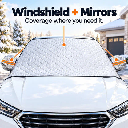 ❄️ Windshield Snow Cover + 2 Mirror Covers | Winter Ready