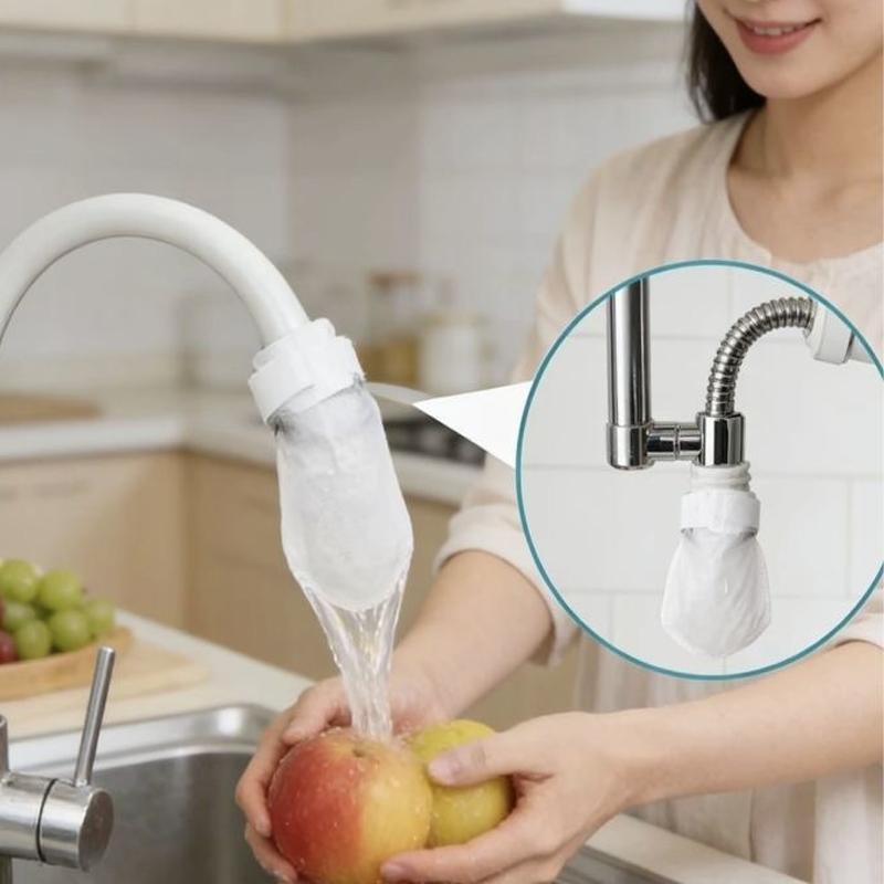 ⏰60%OFF⚡50K+ SOLD!💥Anti-Splash Kitchen Faucet Filter for Rust & Sediment Removal