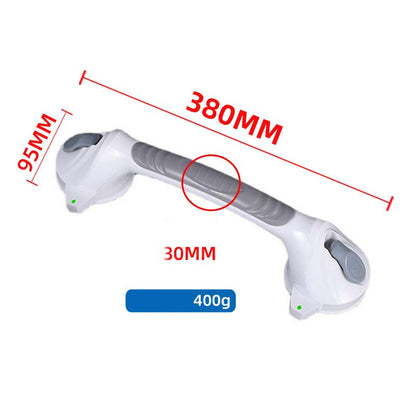Suction Cup Grab Bar – Tool-Free No-Drill Install on Tile & Glass, Strong Vacuum Hold, Removable & Reusable – Extra Balance Support for Bathroom Safety 🔒