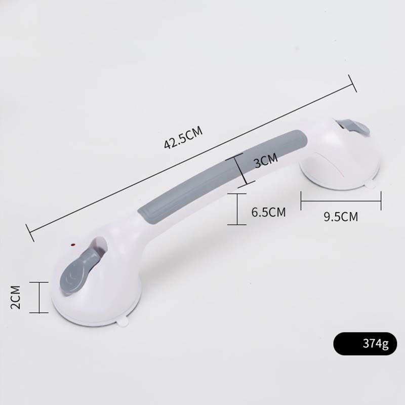 Suction Cup Grab Bar – Tool-Free No-Drill Install on Tile & Glass, Strong Vacuum Hold, Removable & Reusable – Extra Balance Support for Bathroom Safety 🔒