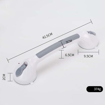 Suction Cup Grab Bar – Tool-Free No-Drill Install on Tile & Glass, Strong Vacuum Hold, Removable & Reusable – Extra Balance Support for Bathroom Safety 🔒
