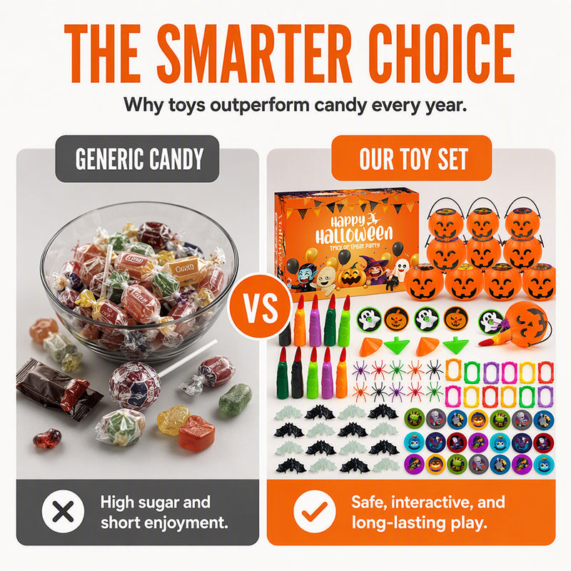 📢📢49% OFF !! ⏰Halloween Toy Assortment Party Favor Set