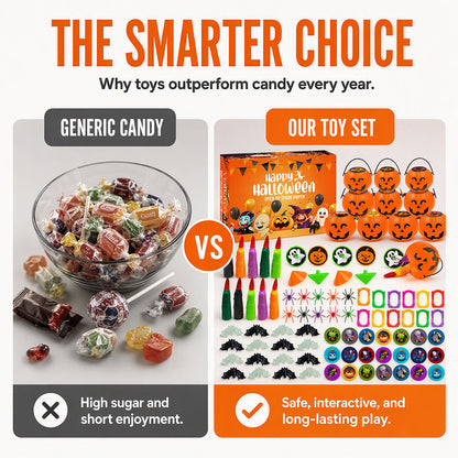 📢📢49% OFF !! ⏰Halloween Toy Assortment Party Favor Set